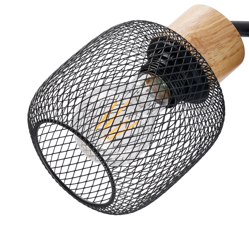 Brilagi - Stehleuchte BASKLITE 3xE27/15W/230V Holz/schwarz