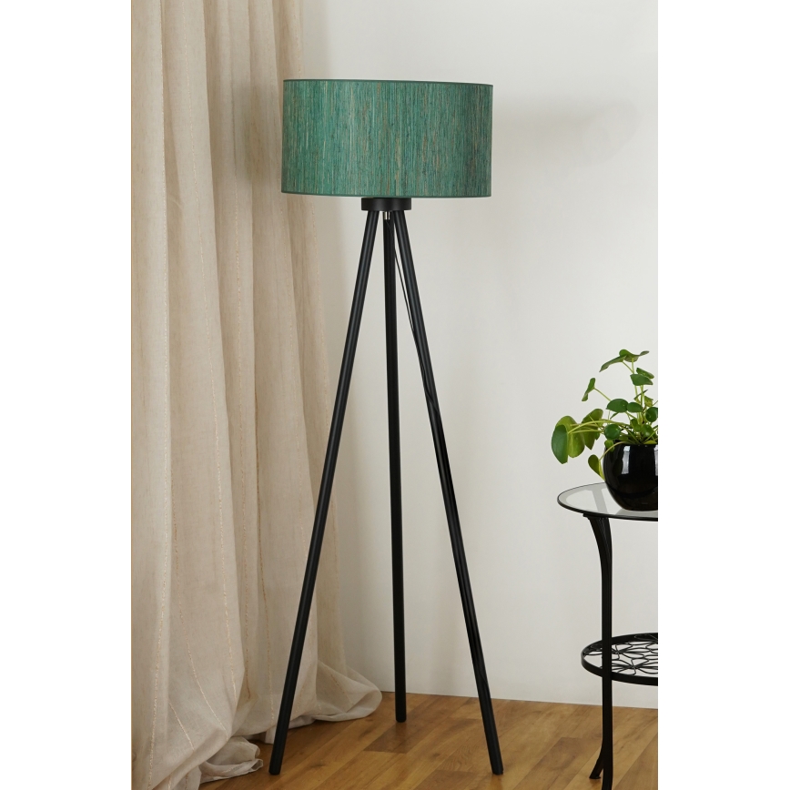 Brilagi - Stehleuchte BOSTON ROLLER 1xE27/15W/230V Stroh grün/golden