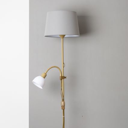 Brilagi - Stehleuchte CERIA 1xE27/100W/230V + 1xE14/25W gold/grau