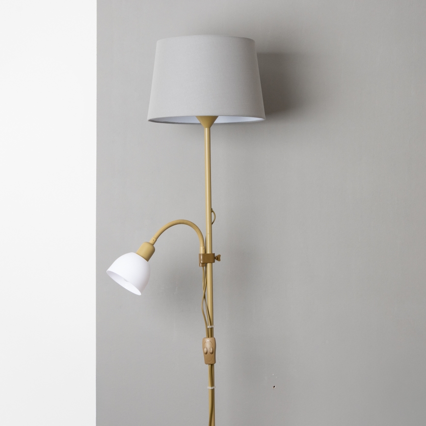 Brilagi - Stehleuchte CERIA 1xE27/100W/230V + 1xE14/25W gold/grau