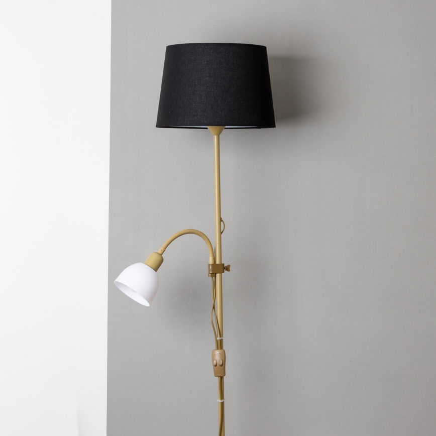 Brilagi - Stehleuchte CERIA 1xE27/100W/230V + 1xE14/25W gold/schwarz