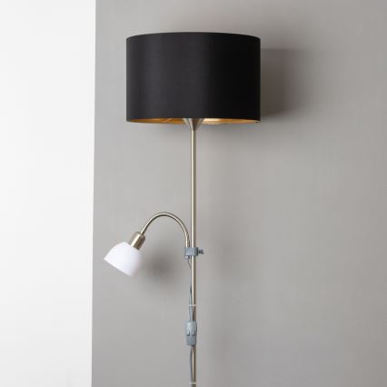 Brilagi - Stehleuchte CERIA 1xE27/100W/230V + 1xE14/25W mattchrom/schwarz