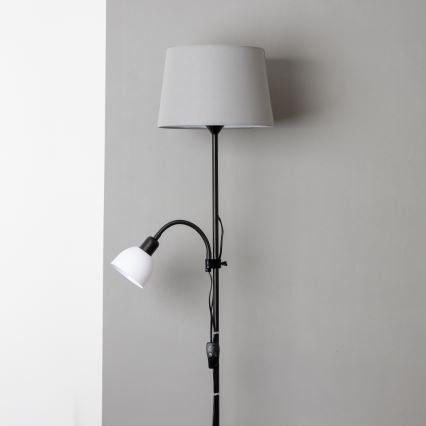 Brilagi - Stehleuchte CERIA 1xE27/100W/230V + 1xE14/25W schwarz/grau