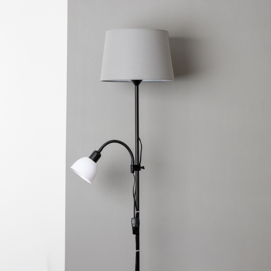 Brilagi - Stehleuchte CERIA 1xE27/100W/230V + 1xE14/25W schwarz/grau