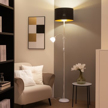 Brilagi - Stehleuchte CERIA 1xE27/100W/230V + 1xE14/25W weiß/schwarz