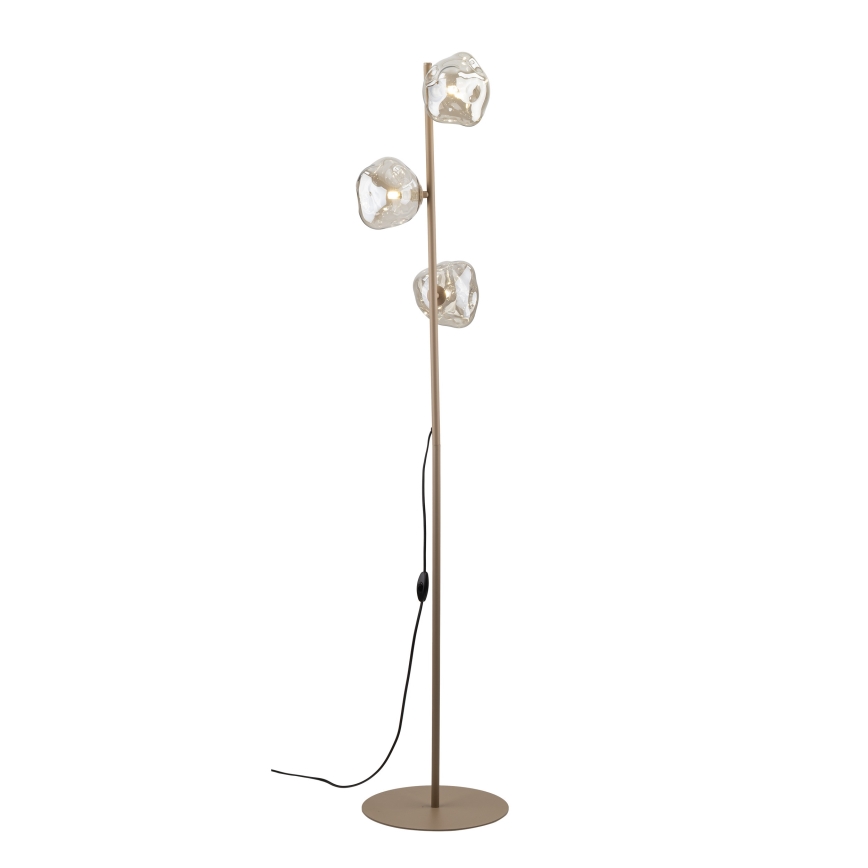 Brilagi - Stehleuchte VULCANO 3xG9/8W/230V beige/rauchbeige