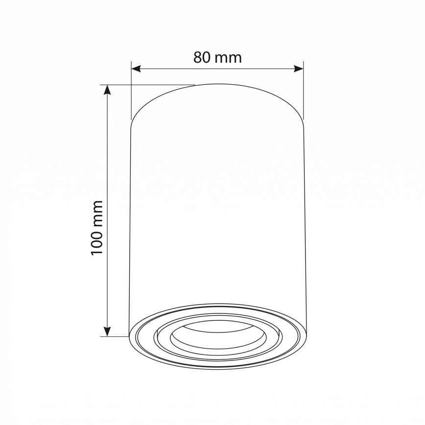BRILAGI - Strahler MIA 1xGU10/30W/230V 100x80 mm weiß