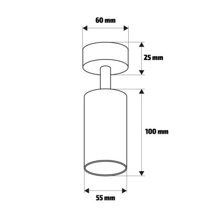 Brilagi - Strahler SELE 1xGU10/30W/230V anthrazit