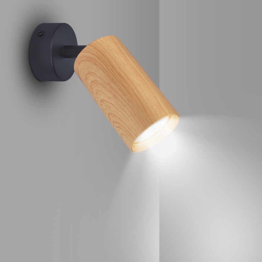 Brilagi - Strahler SELE 1xGU10/30W/230V schwarz/Eichendekor
