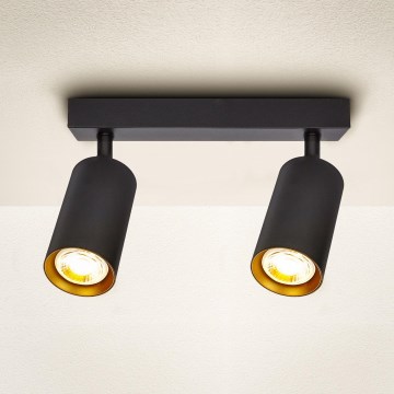 Brilagi - Strahler SELE 2xGU10/30W/230V schwarz/golden