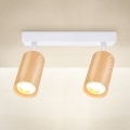 Brilagi - Strahler SELE 2xGU10/30W/230V weiß/Eichendekor