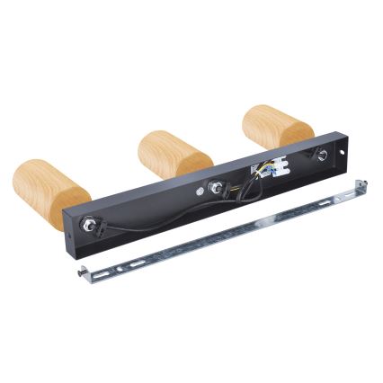 Brilagi - Strahler SELE 3xGU10/30W/230V schwarz/Eichendekor