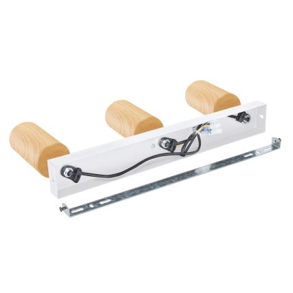 Brilagi - Strahler SELE 3xGU10/30W/230V weiß/Eichendekor