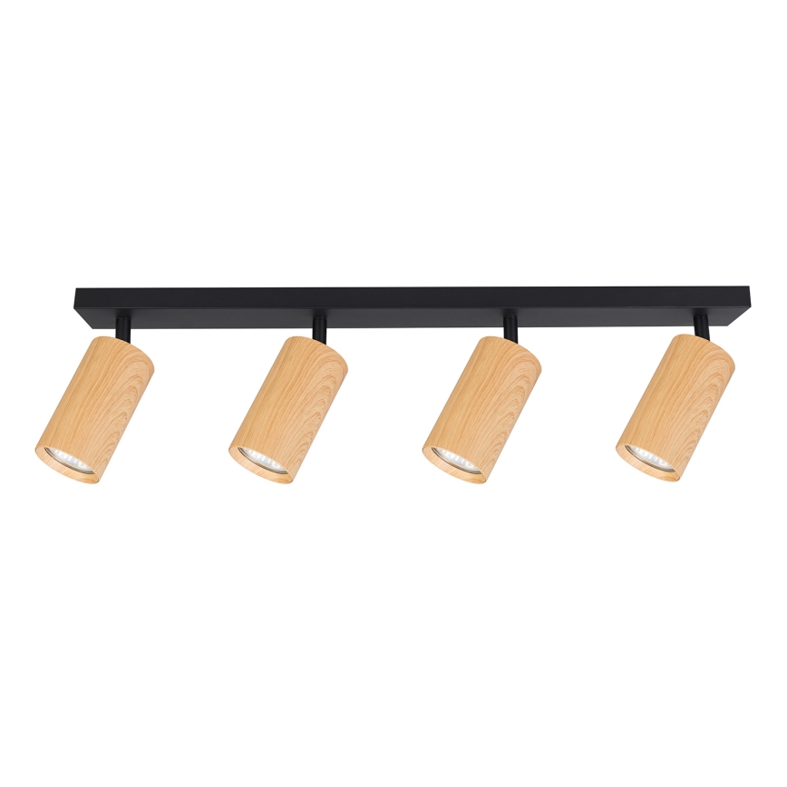 Brilagi - Strahler SELE 4xGU10/30W/230V schwarz/Eichendekor