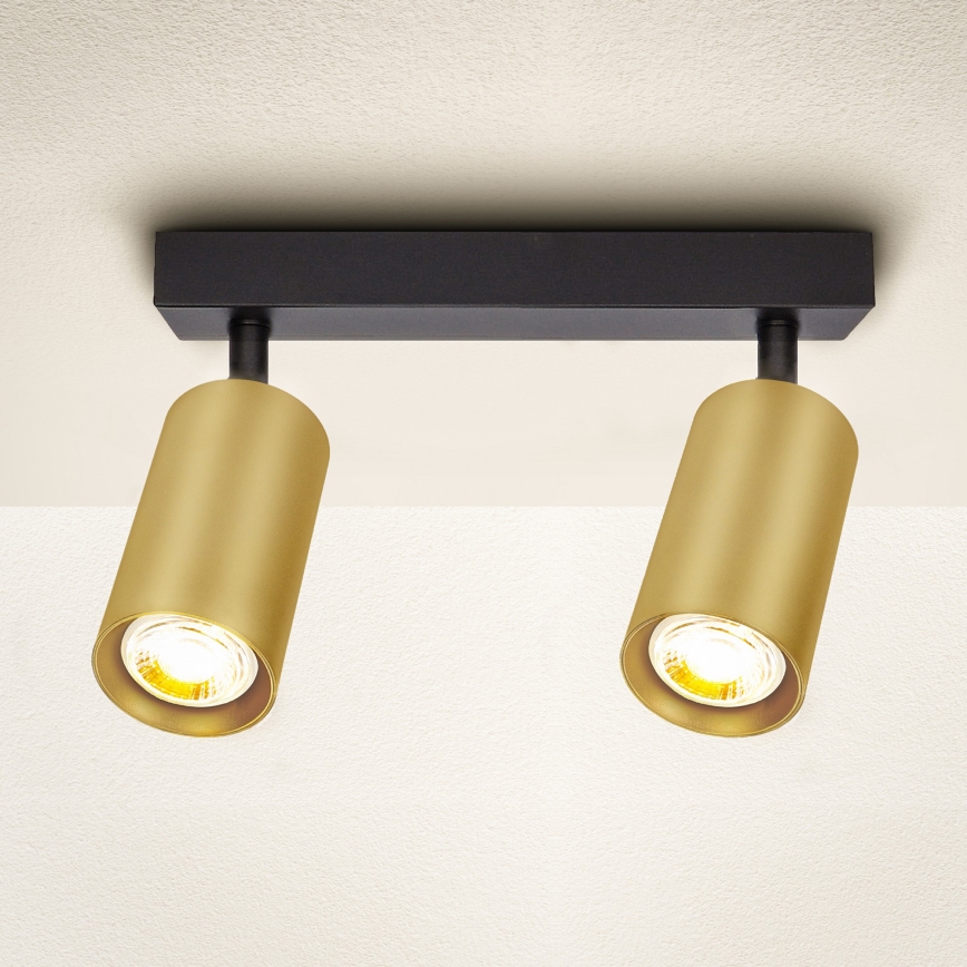 Brilagi - Strahler SELE GOLDEN 2xGU10/30W/230V schwarz/golden