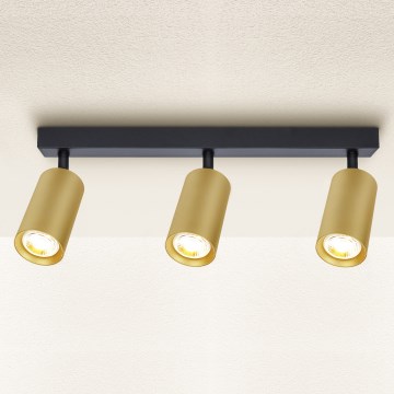 Brilagi - Strahler SELE GOLDEN 3xGU10/30W/230V schwarz/golden