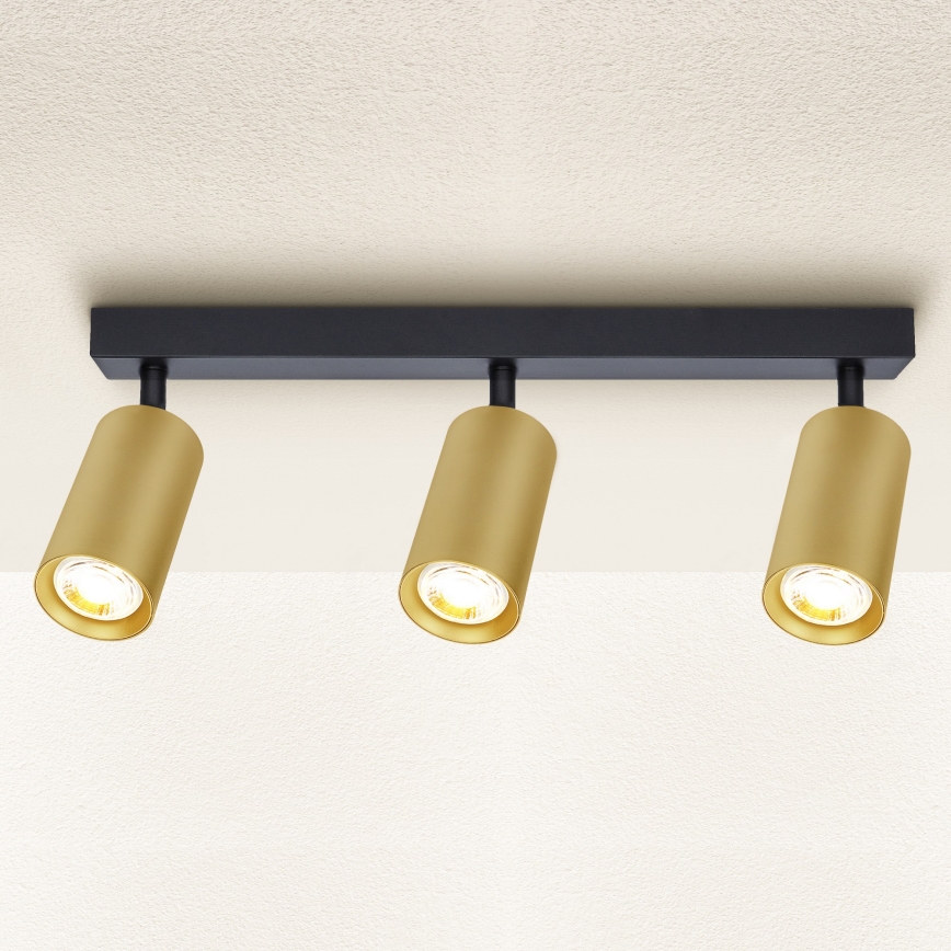 Brilagi - Strahler SELE GOLDEN 3xGU10/30W/230V schwarz/golden