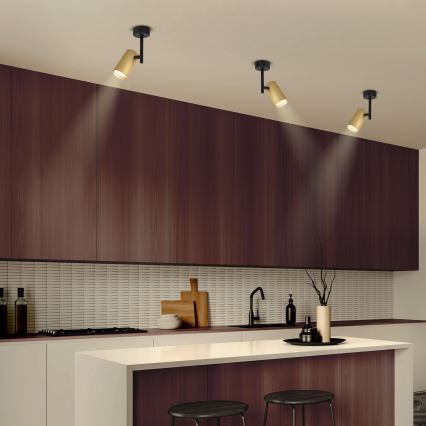 Brilagi - Strahler SELE VERTICAL 1xGU10/30W/230V schwarz/golden