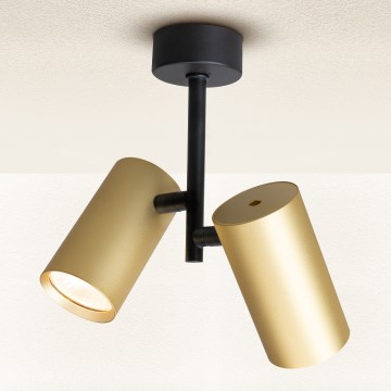 Brilagi - Strahler SELE VERTICAL 2xGU10/30W/230V schwarz/golden