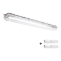 BRILAGI - Technische, staubdichte LED-Leuchtstoffröhrenleuchte OPTIMA T8 2xG13/9W/230V 4000K IP65 67,5 cm