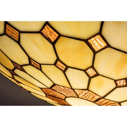 Brilagi - Tiffany-Buntglas-Deckenleuchte DORAN 2xE27/60W/230V