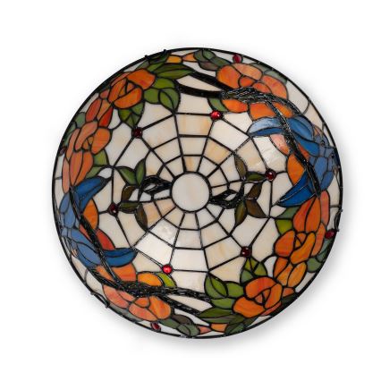 Brilagi - Tiffany-Buntglas-Deckenleuchte JUNGLE 2xE27/60W/230V Ø 40 cm