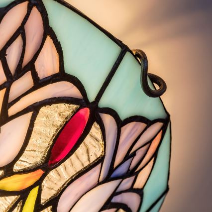 Brilagi - Tiffany-Buntglas-Deckenleuchte LORAS 2xE27/60W/230V
