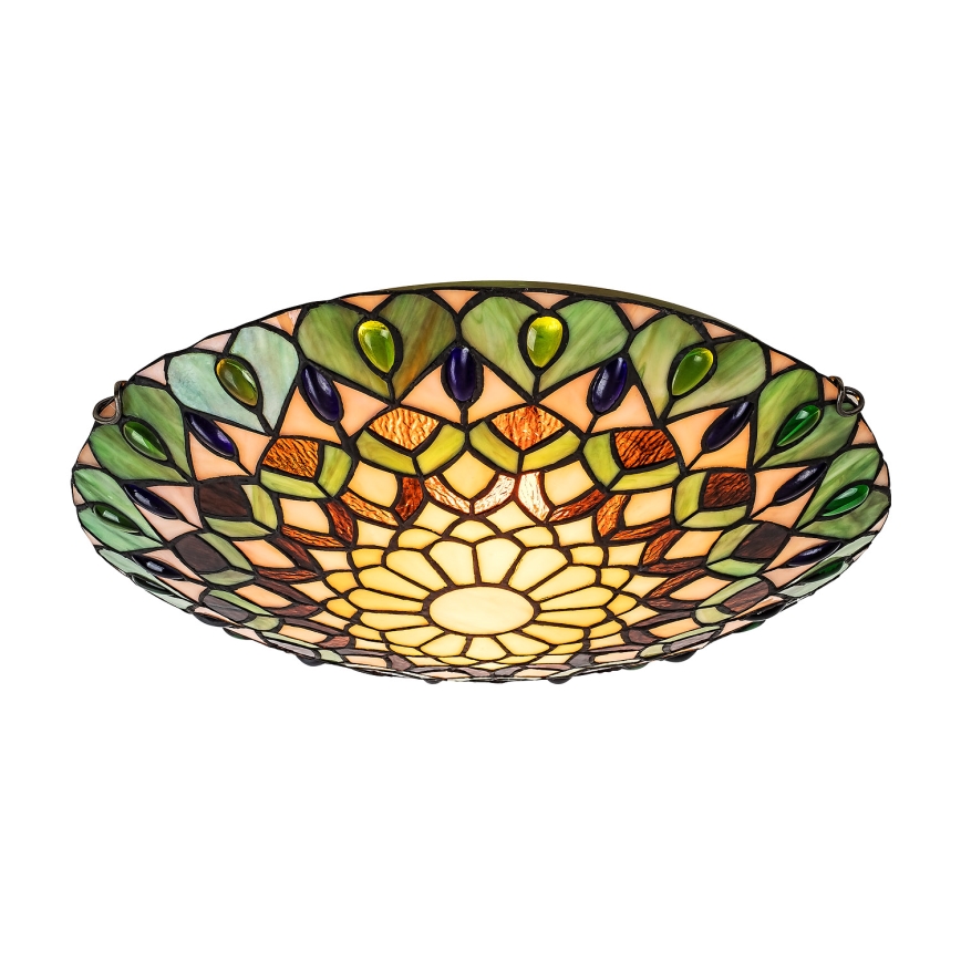 Brilagi - Tiffany-Buntglas-Deckenleuchte MARGARET 2xE27/60W/230V Ø 40 cm