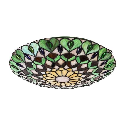 Brilagi - Tiffany-Buntglas-Deckenleuchte MARGARET 2xE27/60W/230V Ø 40 cm