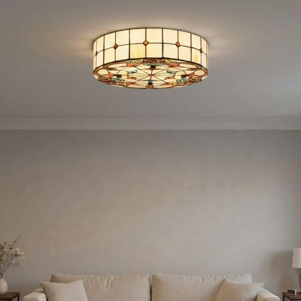 BRILAGI - Tiffany Buntglas-Deckenleuchte MIRABELLA 2xE27/60W/230V Ø 40 cm