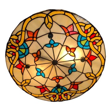 Brilagi - Tiffany-Buntglas-Deckenleuchte MIRABELLA 3xE27/60W/230V Ø 40 cm