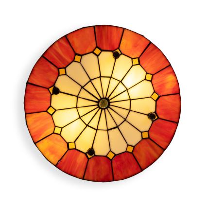BRILAGI - Tiffany Buntglas-Deckenleuchte SIENNA 2xE27/60W/230V Durchmesser 40 cm