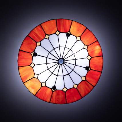 Brilagi - Tiffany-Buntglas-Deckenleuchte SIENNA 3xE27/60W/230V Ø 40 cm