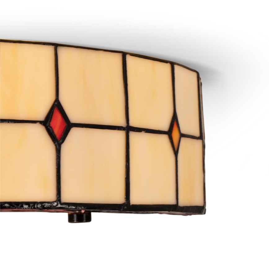 BRILAGI - Tiffany Buntglas-Deckenleuchte SUNFLOWER 2xE27/60W/230V Ø 40 cm