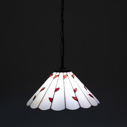 Brilagi - Tiffany-Buntglas-Hängeleuchte an Kette FOLIA 1xE27/60W/230V Ø 40 cm