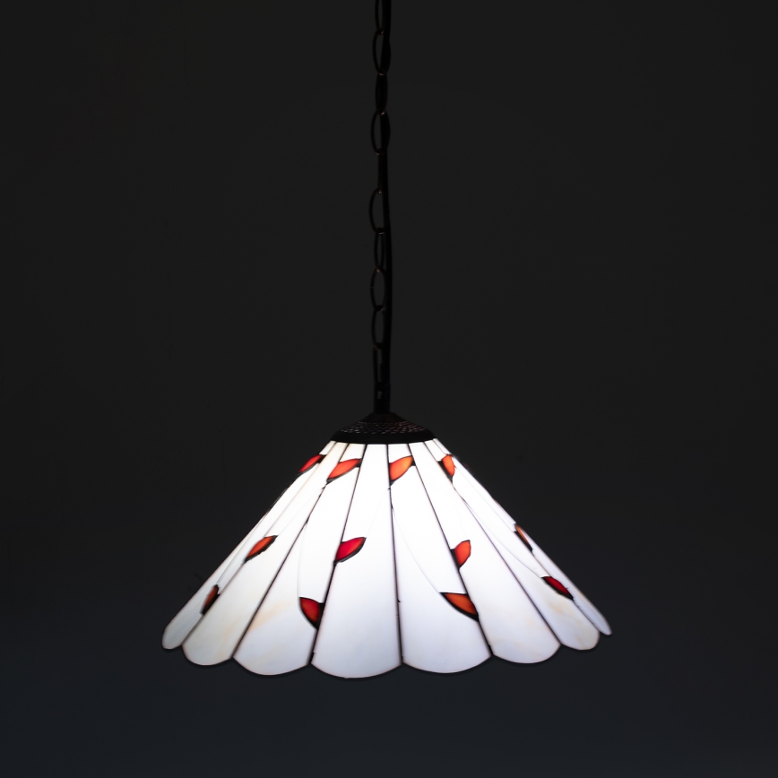 Brilagi - Tiffany-Buntglas-Hängeleuchte an Kette FOLIA 1xE27/60W/230V Ø 40 cm