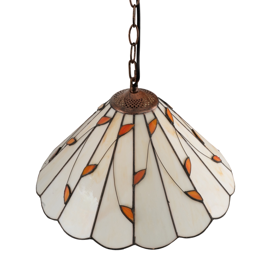 Brilagi - Tiffany-Buntglas-Hängeleuchte an Kette FOLIA 1xE27/60W/230V Ø 40 cm