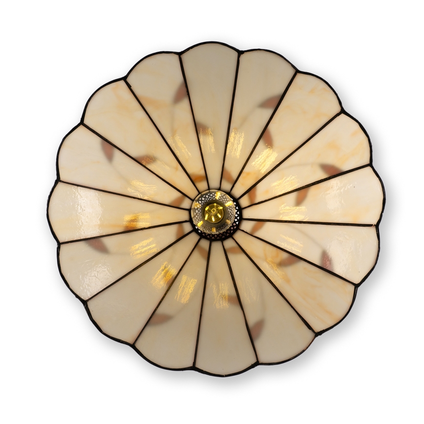 Brilagi - Tiffany-Buntglas-Hängeleuchte an Kette FOLIA 1xE27/60W/230V Ø 40 cm