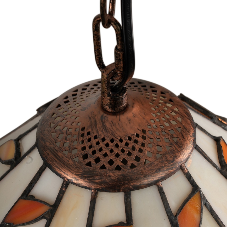 Brilagi - Tiffany-Buntglas-Hängeleuchte an Kette FOLIA 1xE27/60W/230V Ø 40 cm