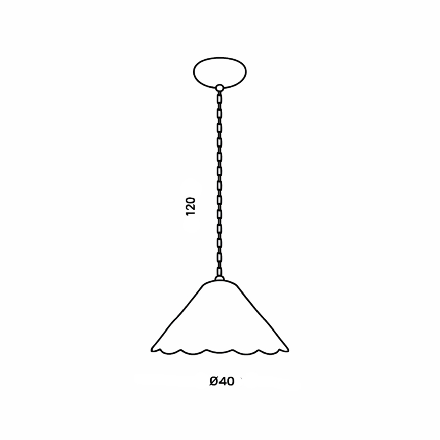 Brilagi - Tiffany-Buntglas-Hängeleuchte an Kette FOLIA 1xE27/60W/230V Ø 40 cm
