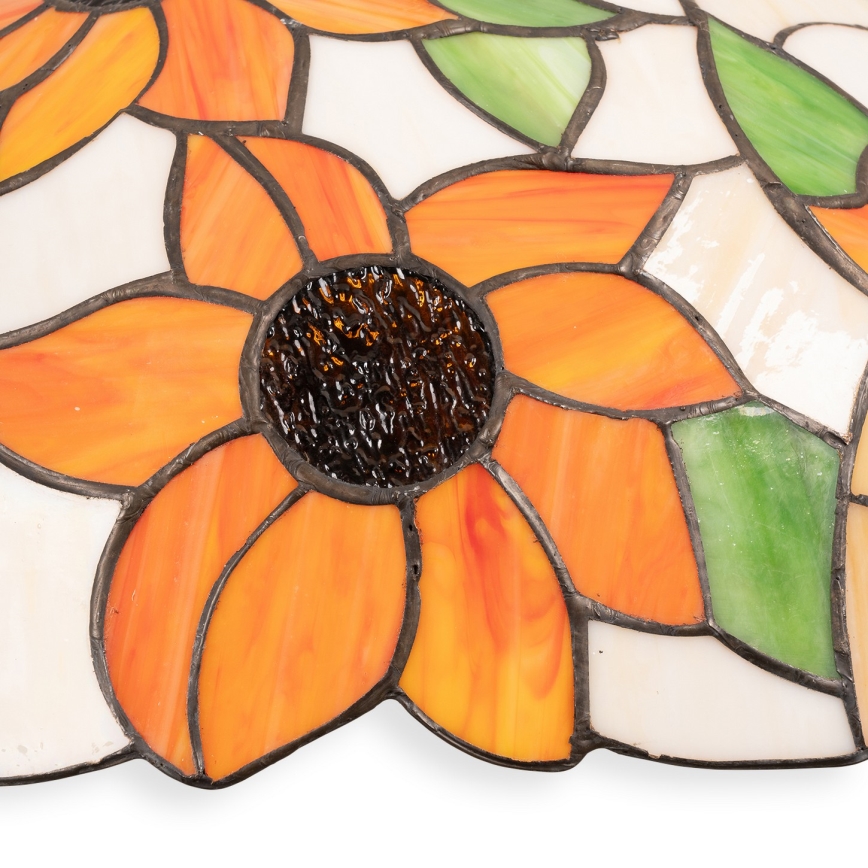 Brilagi - Tiffany-Buntglas-Hängeleuchte an Kette SUNFLOWER 1xE27/60W/230V Ø 40 cm