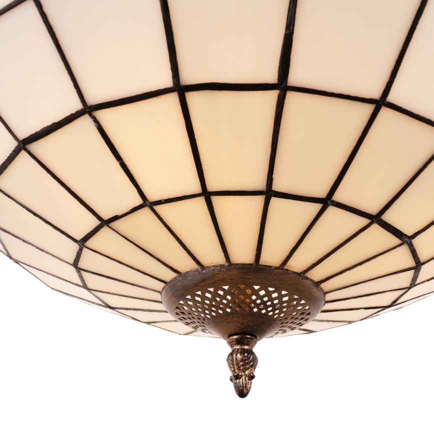 Brilagi - Tiffany-Buntglas-Kronleuchter mit Kette SIENNA 3xE27/60W/230V Ø 50 cm