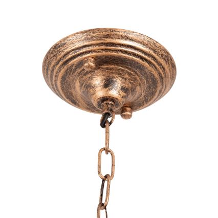 Brilagi - Tiffany-Buntglas-Kronleuchter mit Kette SIENNA 3xE27/60W/230V Ø 50 cm