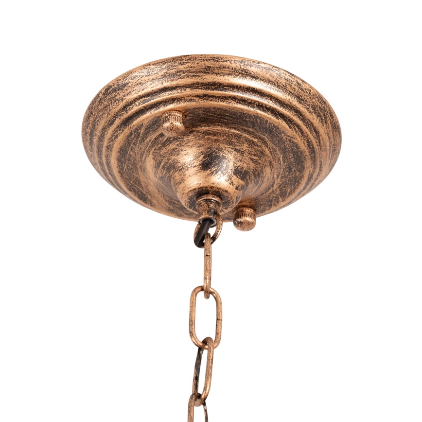 Brilagi - Tiffany-Buntglas-Kronleuchter mit Kette SIENNA 3xE27/60W/230V Ø 50 cm