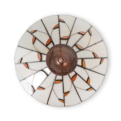 Brilagi - Tiffany-Buntglas-Stehlampe FOLIA 2xE27/60W/230V