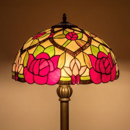 Brilagi - Tiffany-Buntglas-Stehlampe GARLAN 2xE27/60W/230V