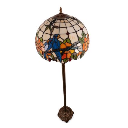 Brilagi - Tiffany-Buntglas-Stehlampe JUNGLE 2xE27/60W/230V