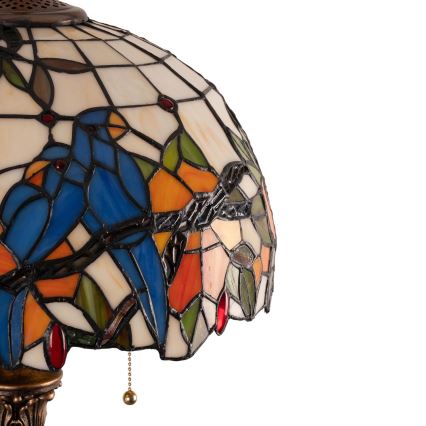 Brilagi - Tiffany-Buntglas-Stehlampe JUNGLE 2xE27/60W/230V