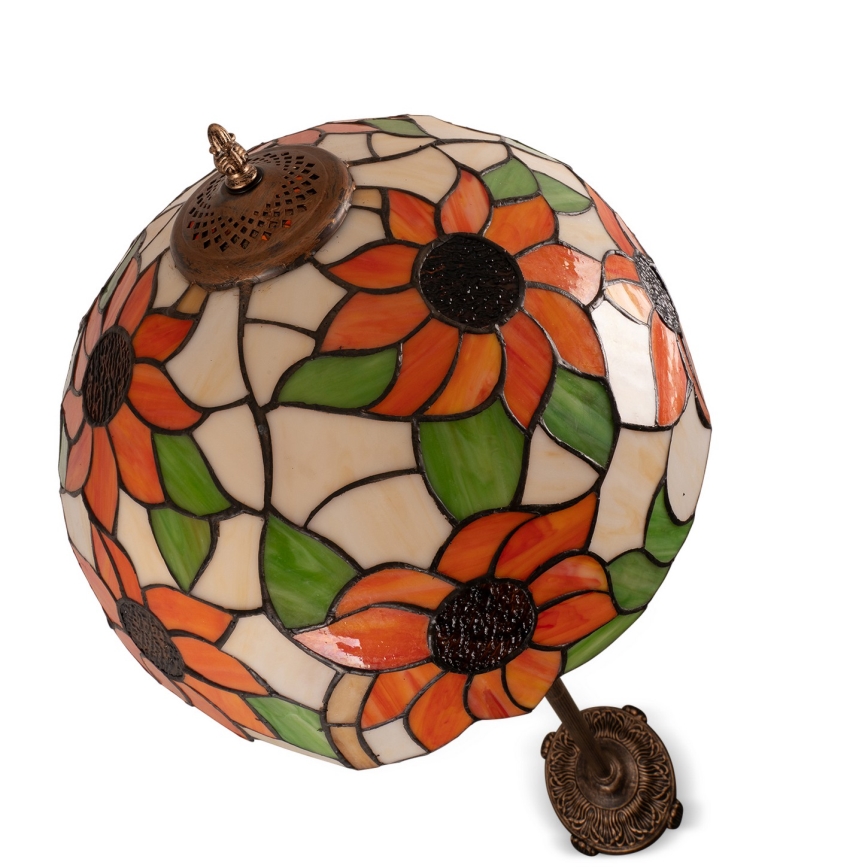 Brilagi - Tiffany Buntglas-Stehlampe SUNFLOWER 2xE27/60W/230V