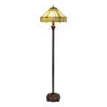 BRILAGI - Tiffany-Buntglas-Stehleuchte EMERALD 2xE27/60W/230V